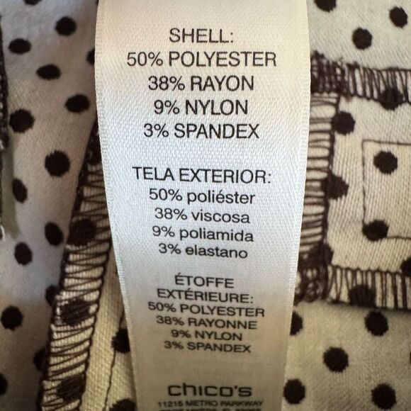 Chico’s fabulously slimming perfect stretch crop pants size 0/S - Picture 4 of 7